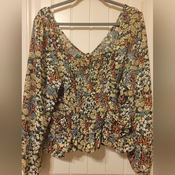 H&M floral long-sleeved top - Picture 4 of 5